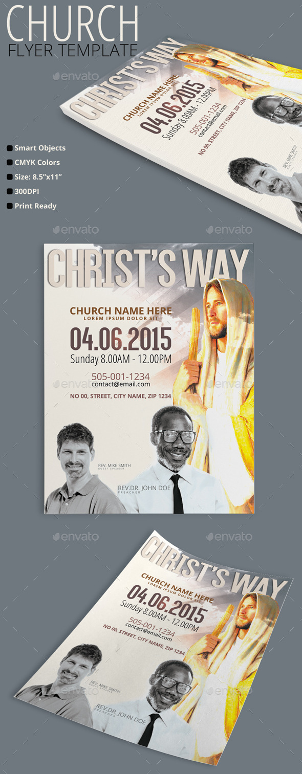 GraphicRiver Christ's Way Church Flyer 10666434 GraphicRiver Christ's Way Church Flyer 10666434