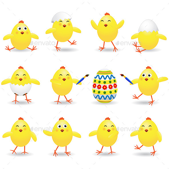 GraphicRiver Easter Chicks 10666488 GraphicRiver Easter Chicks 10666488