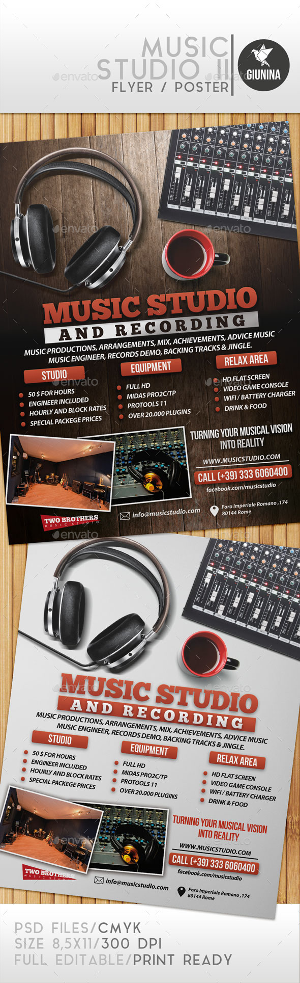 Music Studio II Flyer/Poster (Commerce)
