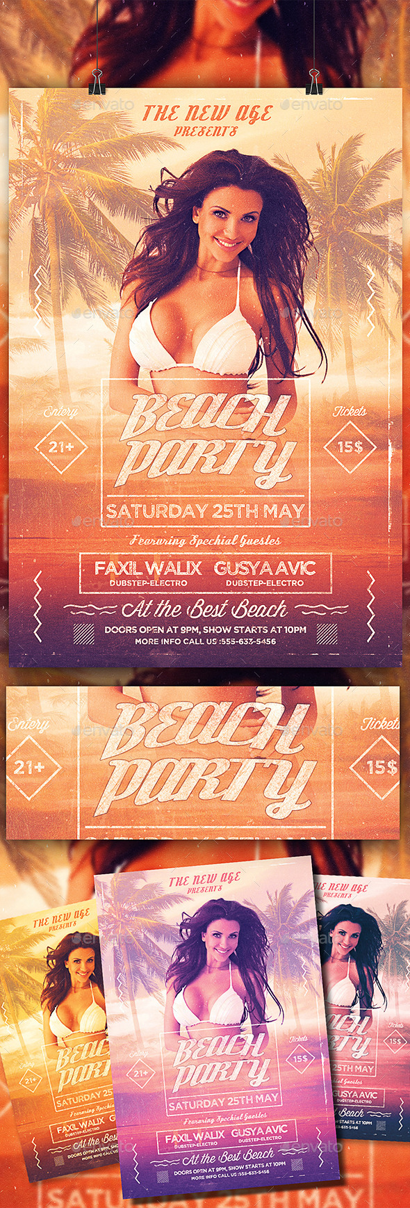 Beach Party Flyer Template (Events)