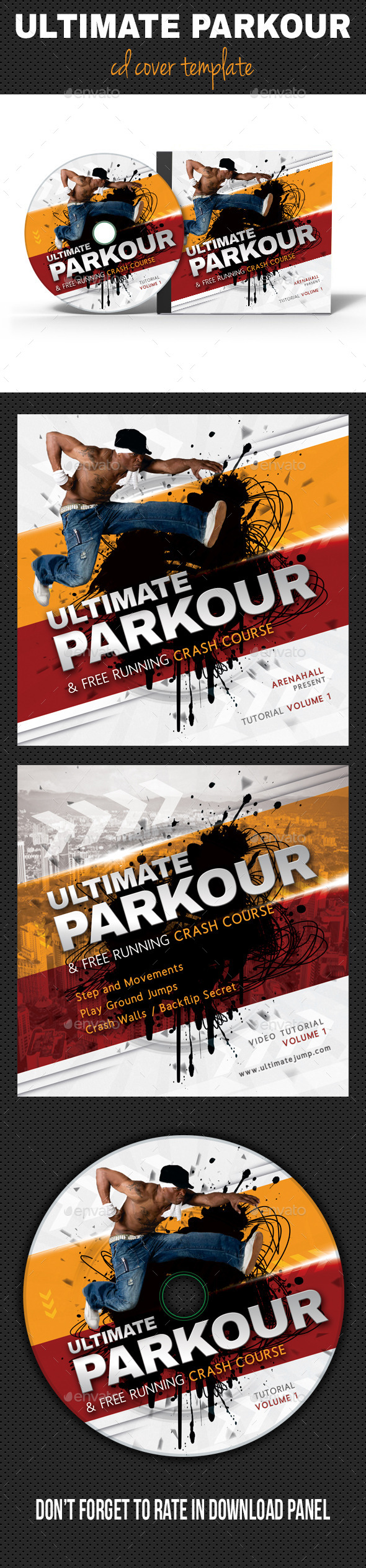 Ultimate Parkour CD Cover (CD & DVD Artwork)