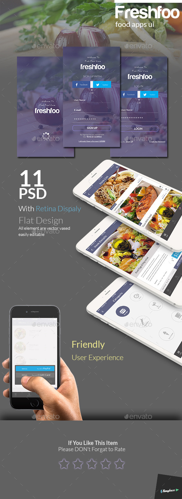 GraphicRiver Food Apps UI 10670401 GraphicRiver Food Apps UI 10670401