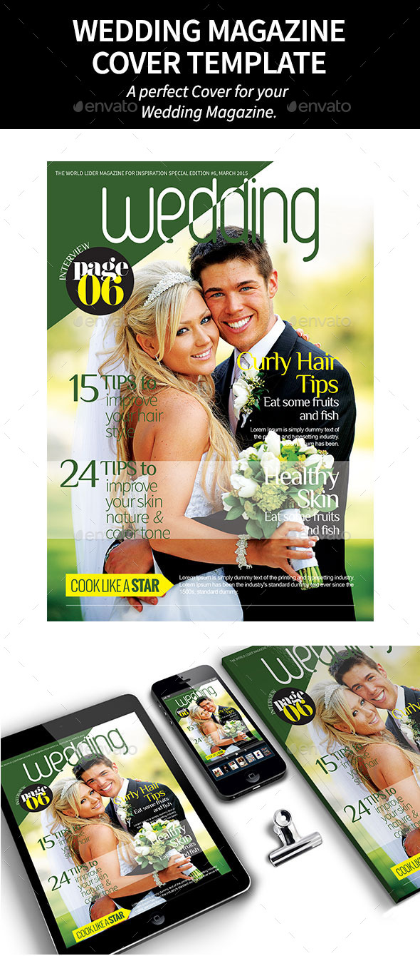 GraphicRiver Wedding Magazine Cover 10671554 GraphicRiver Wedding Magazine Cover 10671554
