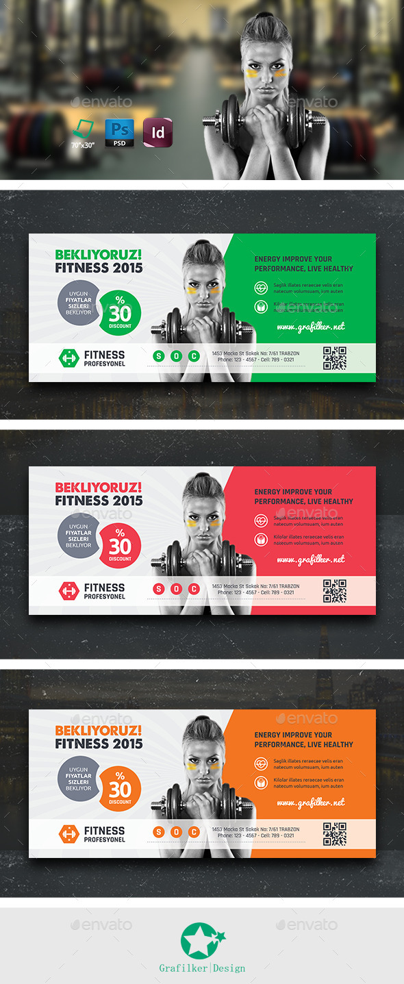 GraphicRiver Fitness Billboard Templates 10672026 GraphicRiver Fitness Billboard Templates 10672026