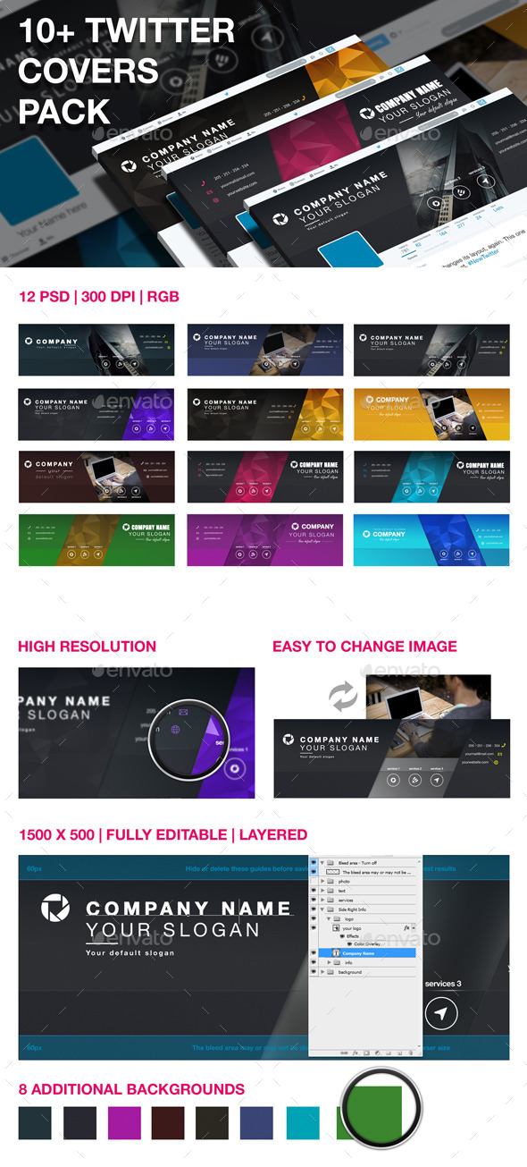 GraphicRiver 10& Twitter Covers Pack 10339209 GraphicRiver 10& Twitter Covers Pack 10339209