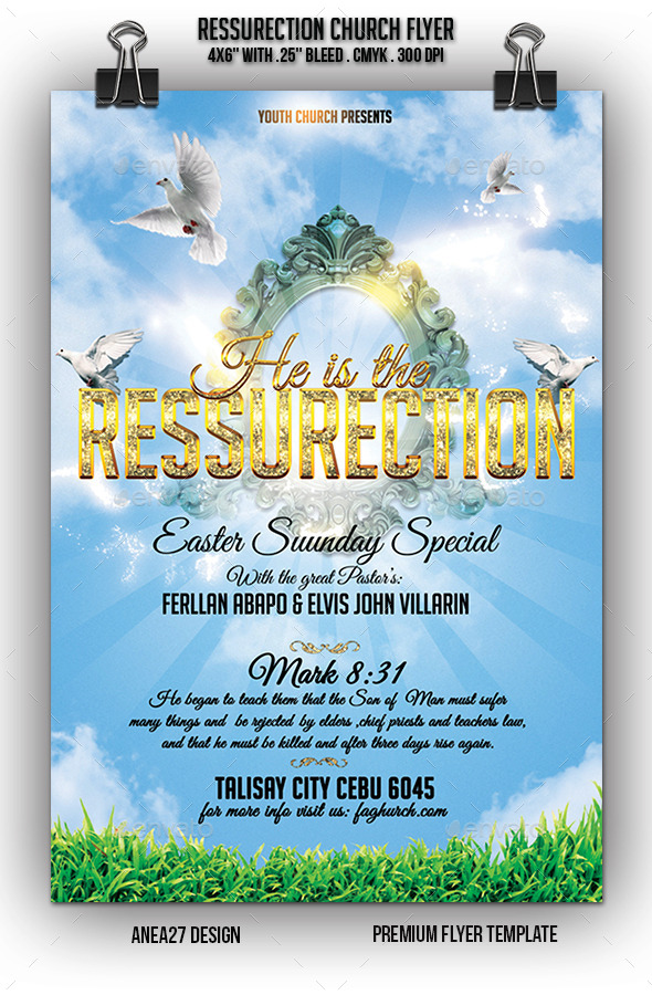 GraphicRiver Church Ressurection Flyer 10672573 GraphicRiver Church Ressurection Flyer 10672573