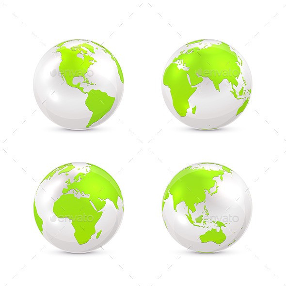 GraphicRiver White Earth Globe 10673560 GraphicRiver White Earth Globe 10673560