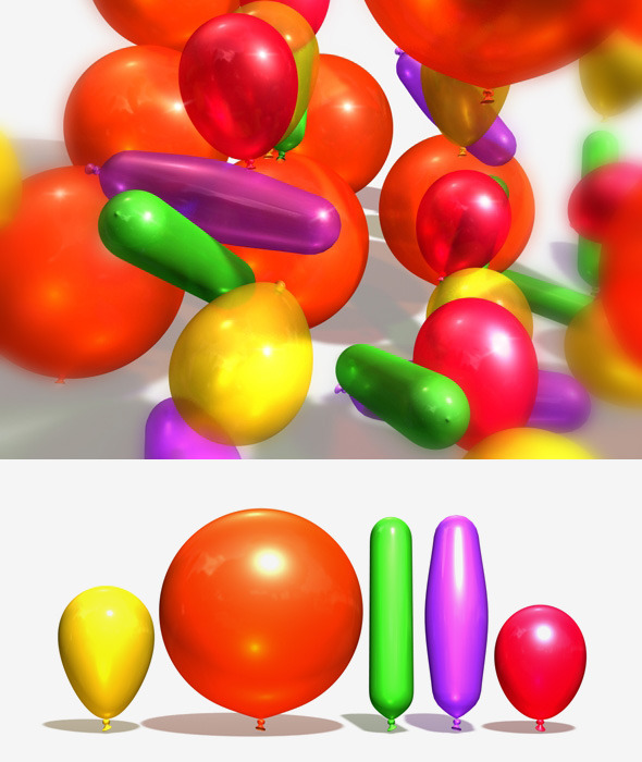 3DOcean Balloons Party Pack 10673628 3DOcean Balloons Party Pack 10673628