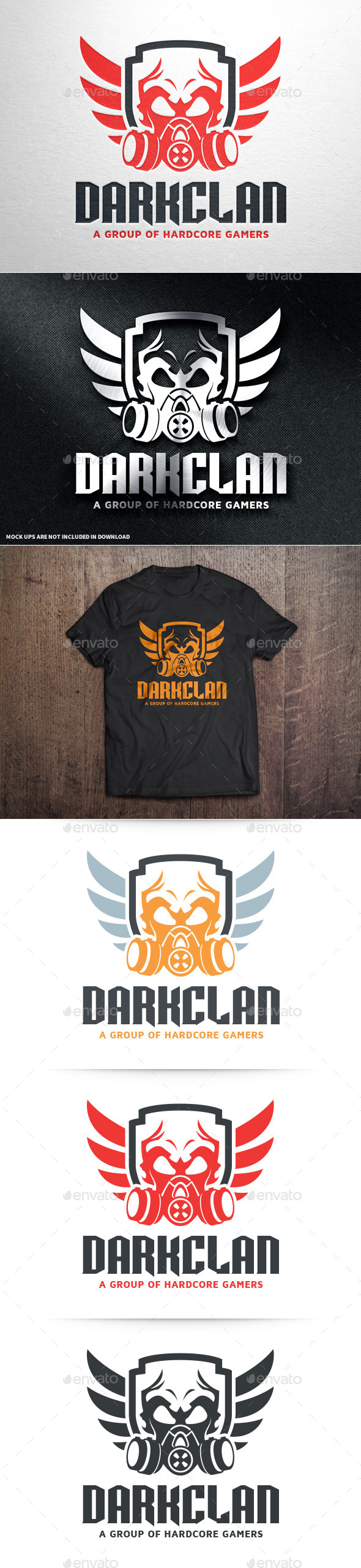 GraphicRiver Dark Clan Logo Template 10673784 GraphicRiver Dark Clan Logo Template 10673784
