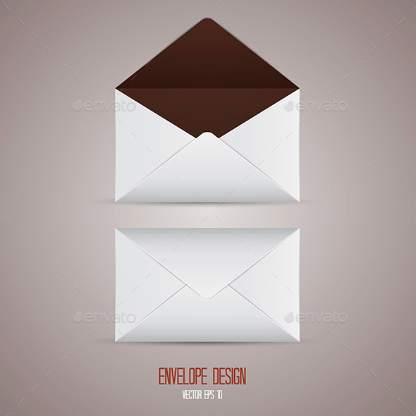 GraphicRiver White Blank Envelope 10675391 GraphicRiver White Blank Envelope 10675391