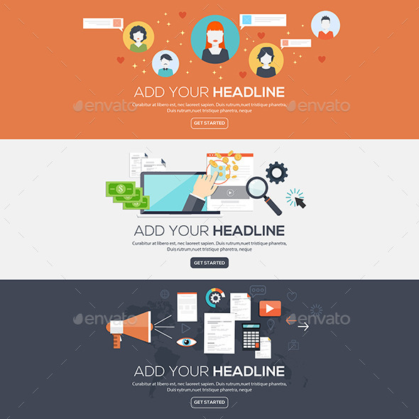 GraphicRiver Flat Designed Banners 10675489 GraphicRiver Flat Designed Banners 10675489