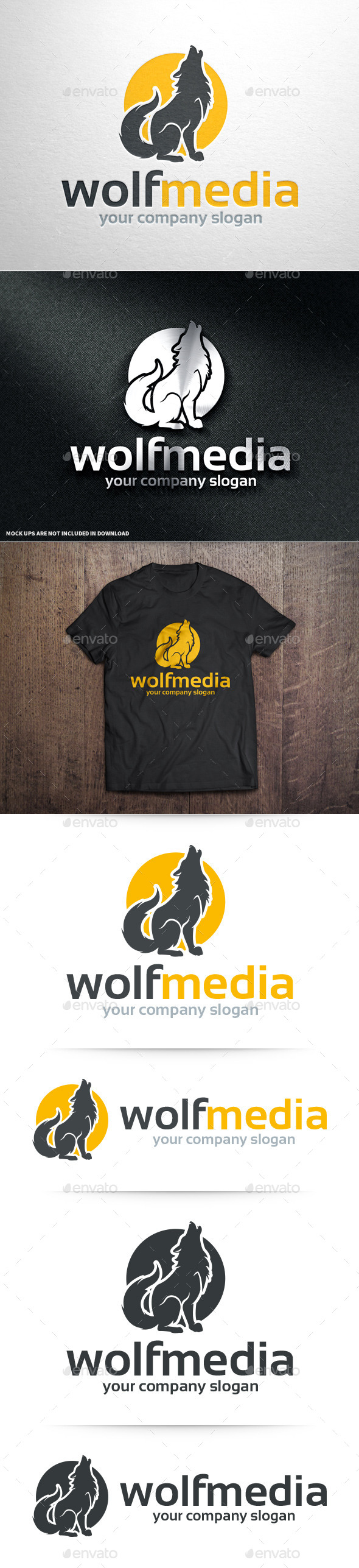 GraphicRiver Wolf Media Logo Template 10675827 GraphicRiver Wolf Media Logo Template 10675827
