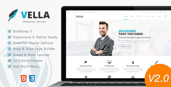 Vella - Retina Responsive Multi-Purpose Theme