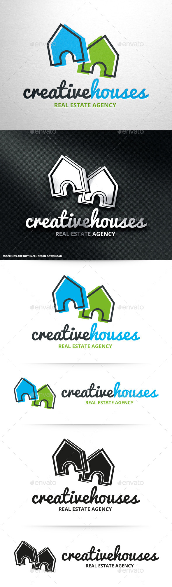 GraphicRiver Creative Houses Logo Template 10677836 GraphicRiver Creative Houses Logo Template 10677836