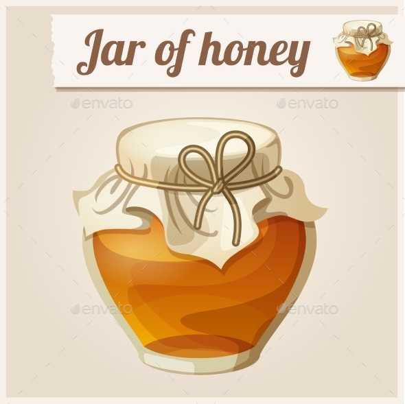 GraphicRiver Detailed Icon Jar of Honey 10678343 GraphicRiver Detailed Icon Jar of Honey 10678343