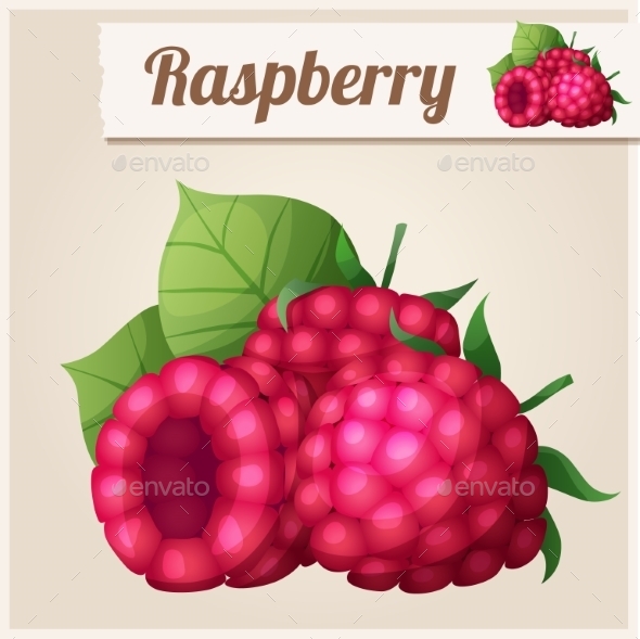 GraphicRiver Detailed Icon Raspberry 10678344 GraphicRiver Detailed Icon Raspberry 10678344