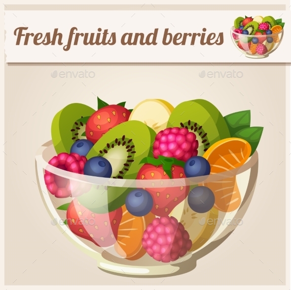 GraphicRiver Fruit and Berries Bowl 10678376 GraphicRiver Fruit and Berries Bowl 10678376