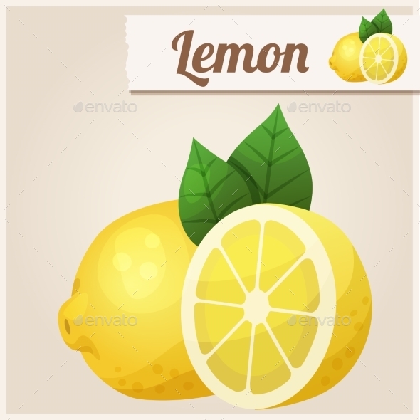 GraphicRiver Lemon Detailed Vector Icon 10678378 GraphicRiver Lemon Detailed Vector Icon 10678378