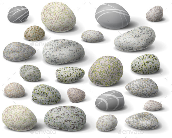 GraphicRiver Pebble Set 10678501 GraphicRiver Pebble Set 10678501