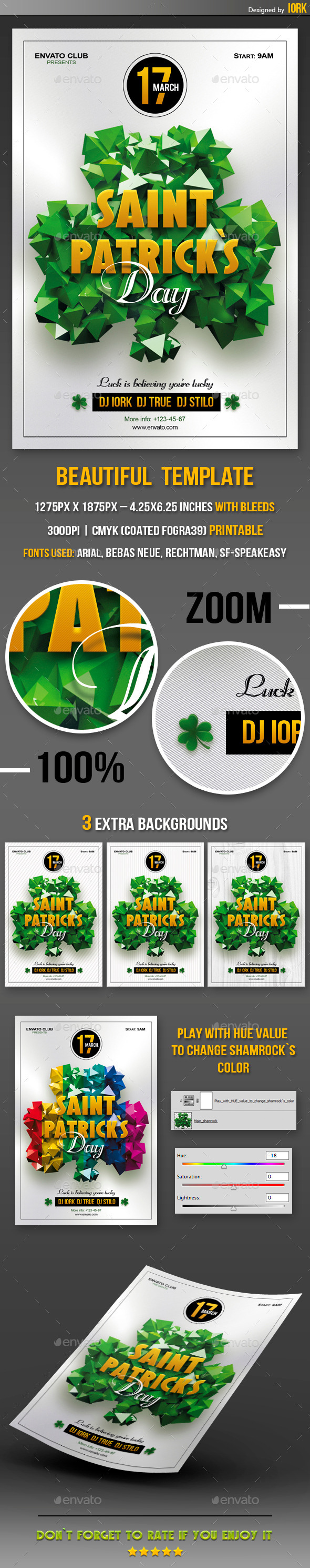 GraphicRiver Saint Patrick`s Day Party flyer 10600919 GraphicRiver Saint Patrick`s Day Party flyer 10600919