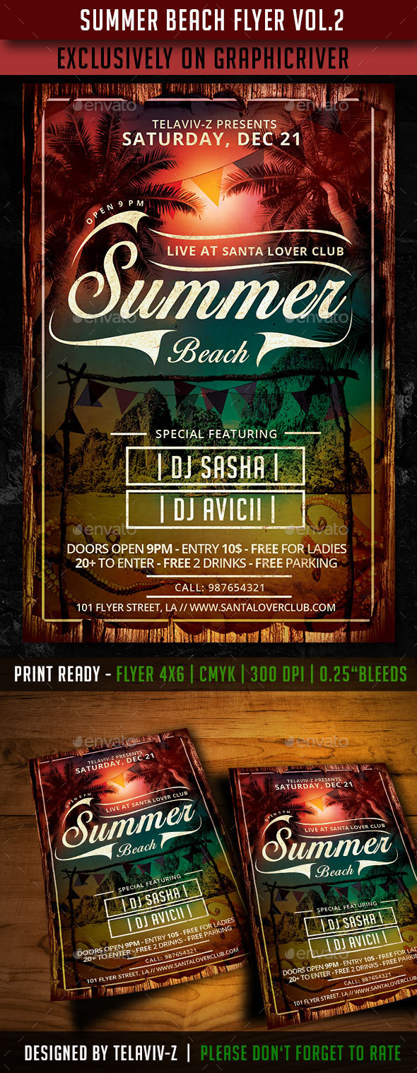 GraphicRiver Summer Beach Flyer Vol.2 10678787 GraphicRiver Summer Beach Flyer Vol.2 10678787