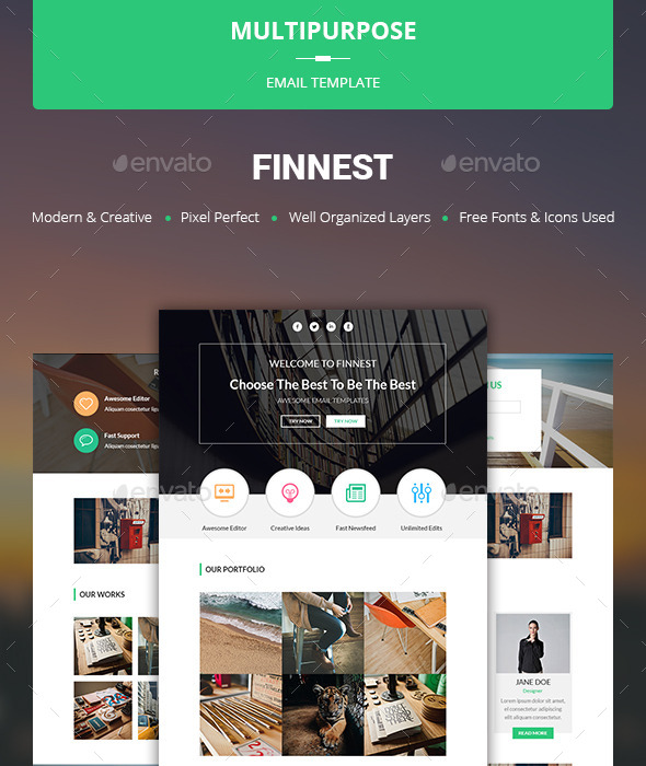GraphicRiver Finnest Multipurpose Email Template 10678887 GraphicRiver Finnest Multipurpose Email Template 10678887