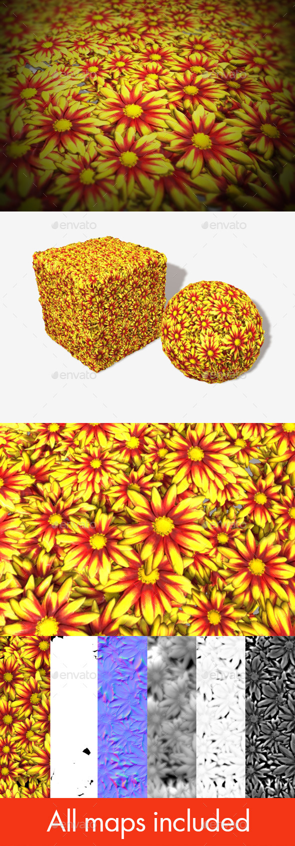 3DOcean Yellow and Red Flowers Seamless Texture 10679028 3DOcean Yellow and Red Flowers Seamless Texture 10679028