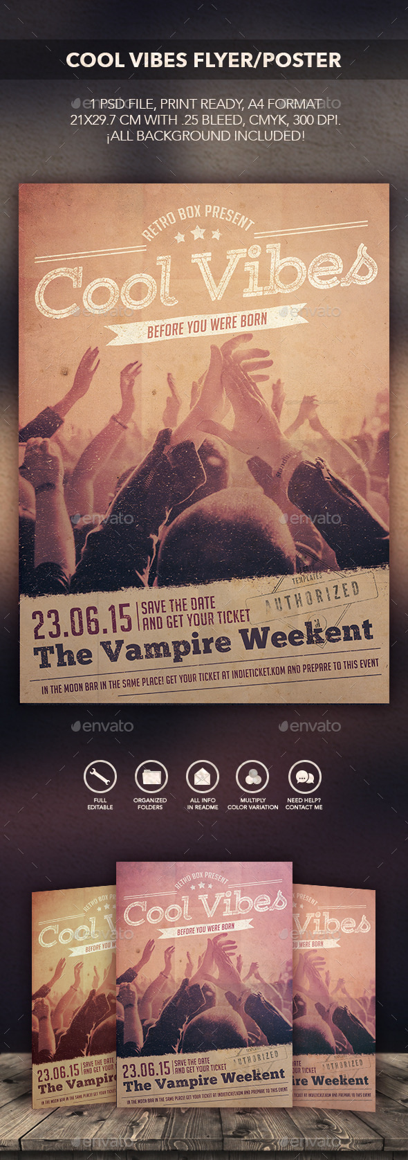 GraphicRiver Cool Vibes Flyer Poster 10679765 GraphicRiver Cool Vibes Flyer Poster 10679765