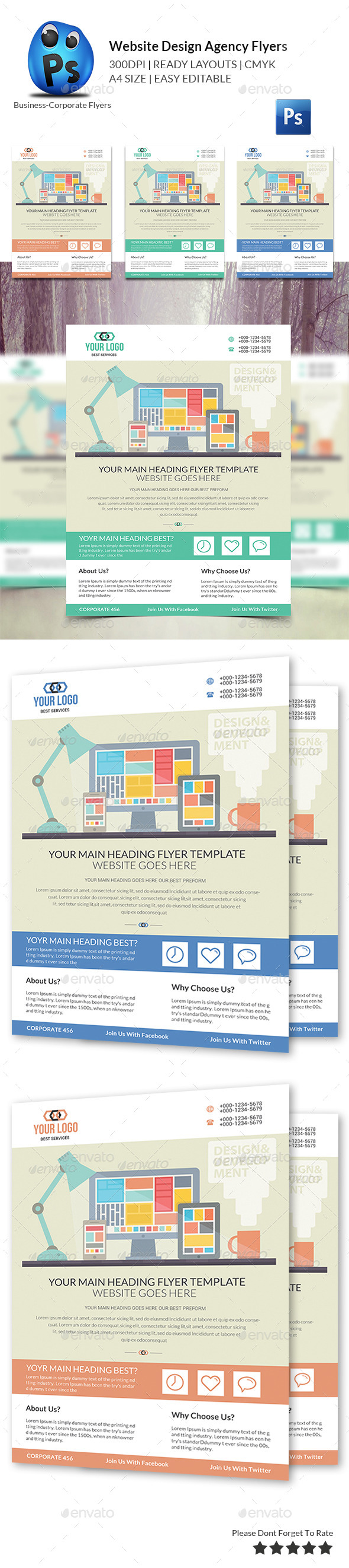 GraphicRiver Website Design Agency Flyer 10680713 GraphicRiver Website Design Agency Flyer 10680713