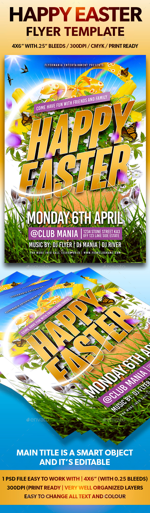 GraphicRiver Happy Easter Flyer Template 10681132 GraphicRiver Happy Easter Flyer Template 10681132