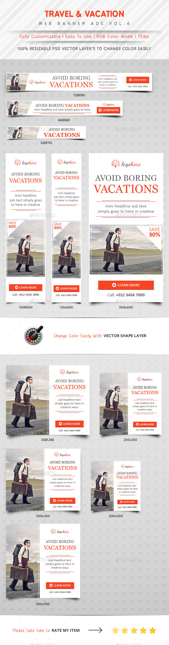 GraphicRiver Vacation & Travel Agency Ads Vol.6 10681498 GraphicRiver Vacation & Travel Agency Ads Vol.6 10681498