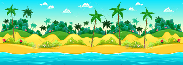 GraphicRiver Landscape on the Seashore 10682411 GraphicRiver Landscape on the Seashore 10682411