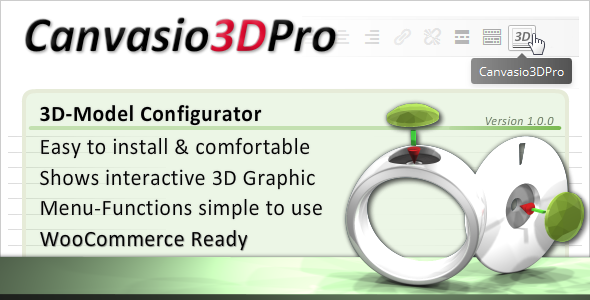 CodeCanyon Canvasio3DPro 3D-Model Configurator 10631027 CodeCanyon Canvasio3DPro 3D-Model Configurator 10631027