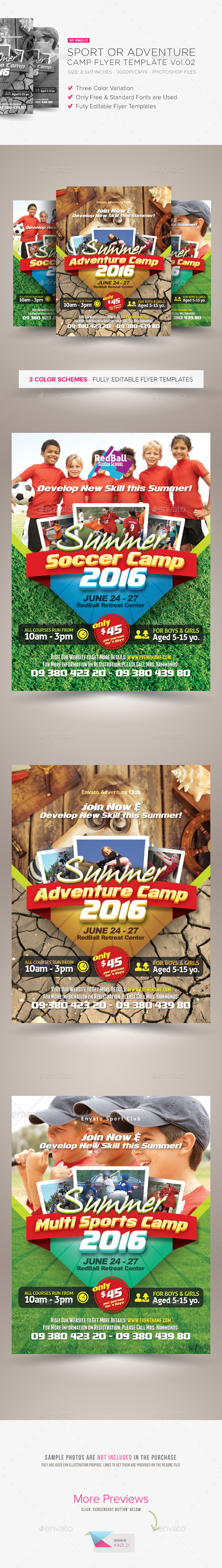 GraphicRiver Sport or Adventure Camp Flyers vol.02 10682726 GraphicRiver Sport or Adventure Camp Flyers vol.02 10682726