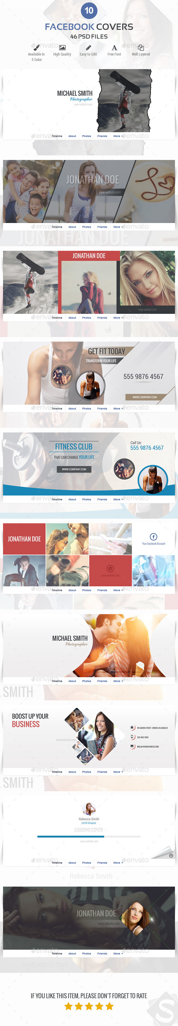 GraphicRiver 10 Facebook Timeline Covers 10682739 GraphicRiver 10 Facebook Timeline Covers 10682739