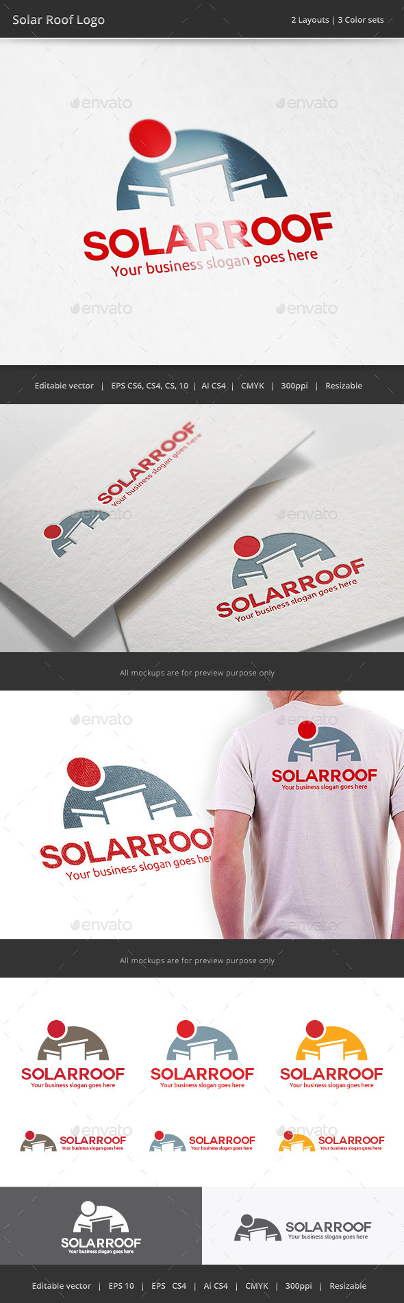 GraphicRiver Solar Cell Roof Logo 10682757 GraphicRiver Solar Cell Roof Logo 10682757