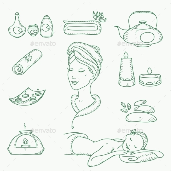 GraphicRiver Spa Doodle 10683233 GraphicRiver Spa Doodle 10683233