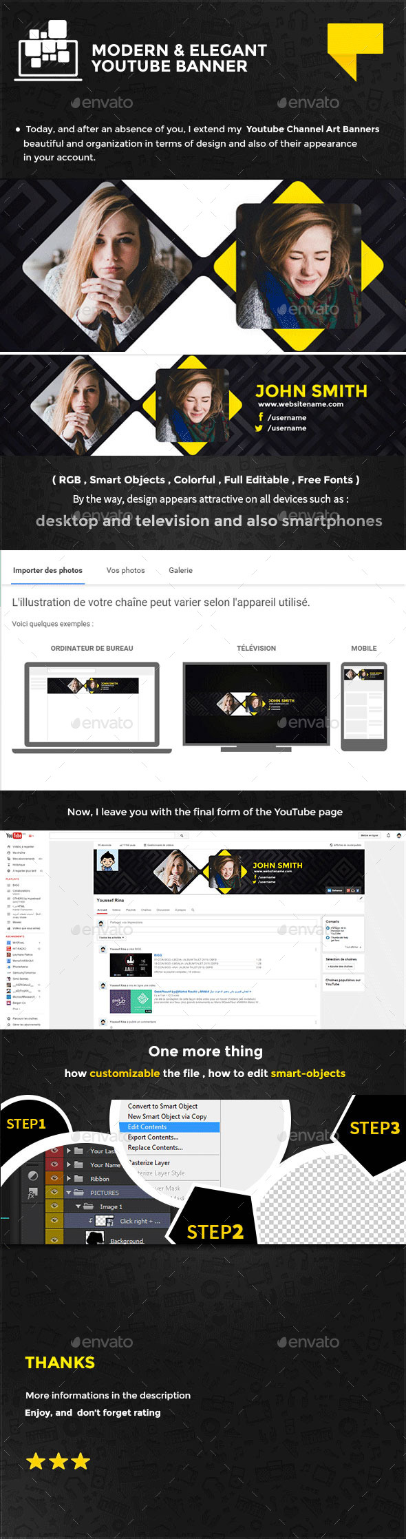 GraphicRiver Clean Elegant Youtube Banner 10683350 GraphicRiver Clean Elegant Youtube Banner 10683350