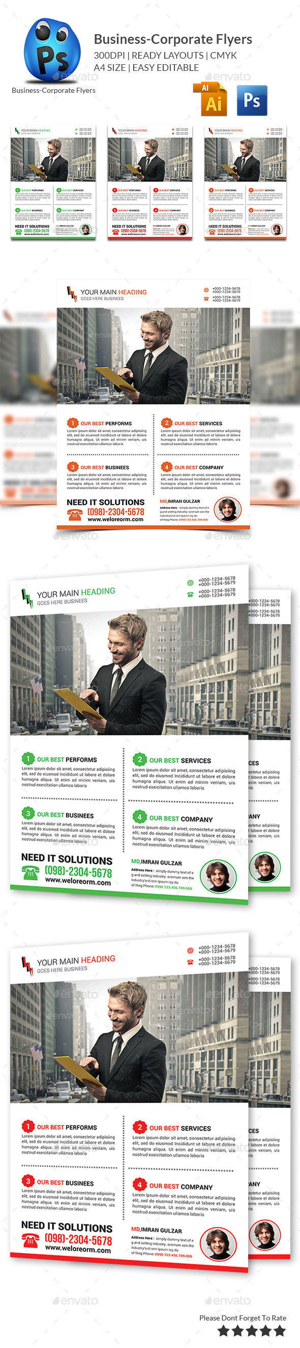 GraphicRiver Corporate Business Flyer Template 10683403 GraphicRiver Corporate Business Flyer Template 10683403