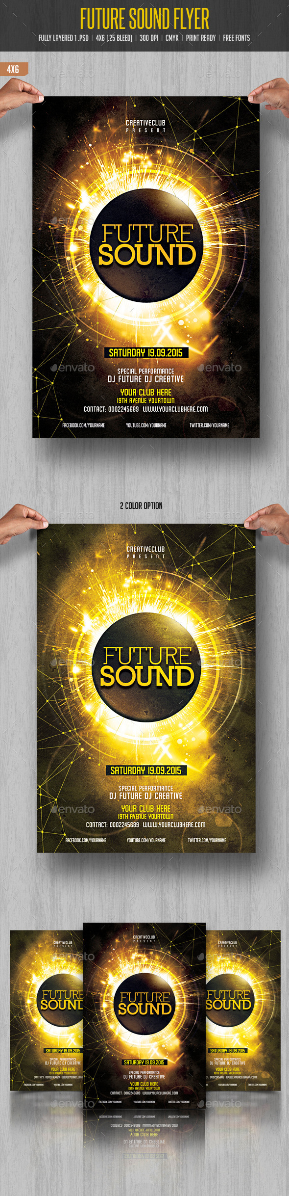 GraphicRiver Future Sound Flyer 10683507 GraphicRiver Future Sound Flyer 10683507