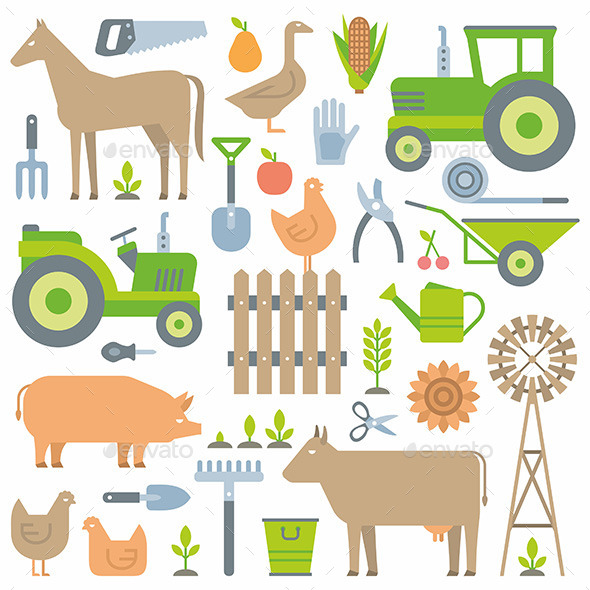 GraphicRiver Farm pattern 10683898 GraphicRiver Farm pattern 10683898