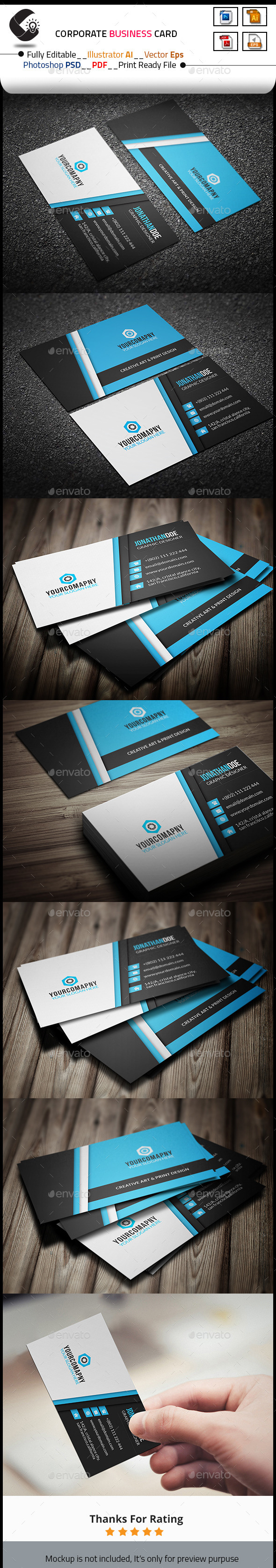 GraphicRiver Creative Business Card Template 10684878 GraphicRiver Creative Business Card Template 10684878