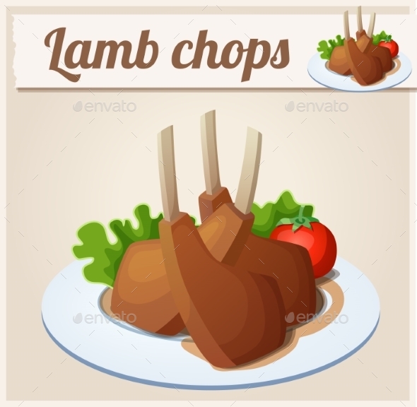 GraphicRiver Lamb Chops Detailed Vector Icon 10685129 GraphicRiver Lamb Chops Detailed Vector Icon 10685129