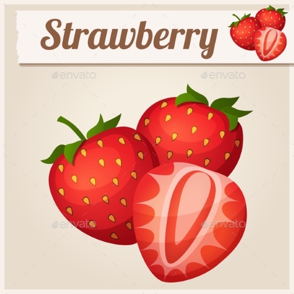 GraphicRiver Three Strawberries 10685139 GraphicRiver Three Strawberries 10685139
