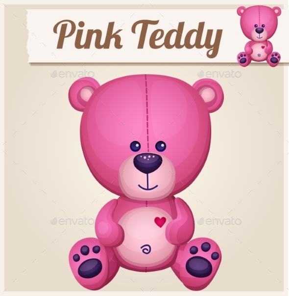 GraphicRiver Pink Teddy Bear 10685369 GraphicRiver Pink Teddy Bear 10685369