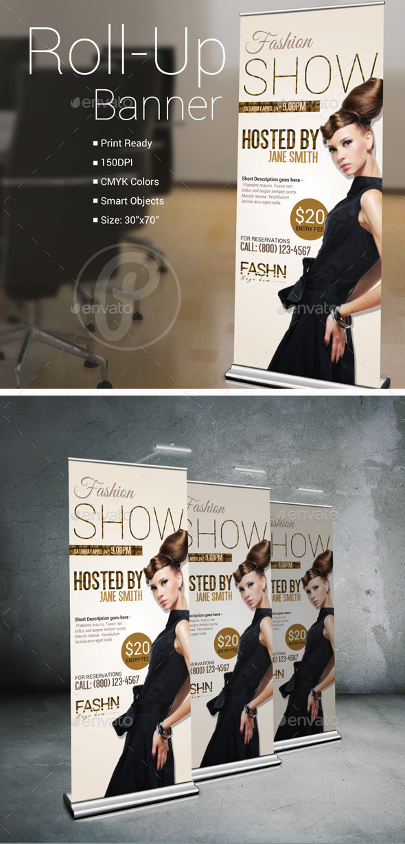 GraphicRiver Fashion Show Roll-Up Banner 10620241 GraphicRiver Fashion Show Roll-Up Banner 10620241