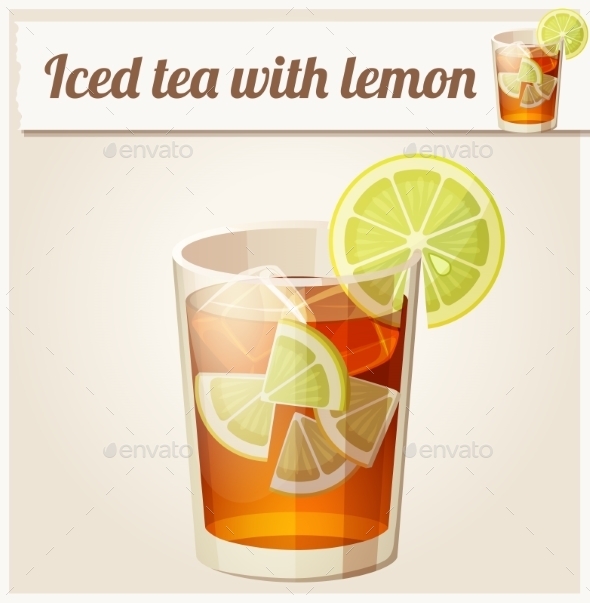 GraphicRiver Glass of Iced Tea 10685526 GraphicRiver Glass of Iced Tea 10685526