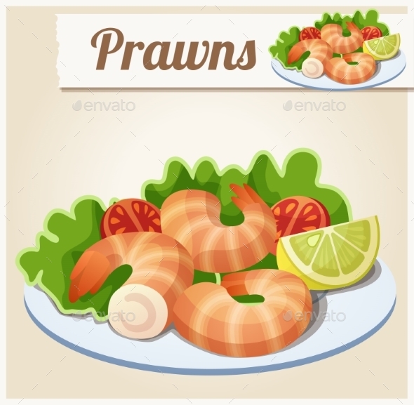 GraphicRiver Prawns Detailed Vector Icon 10685529 GraphicRiver Prawns Detailed Vector Icon 10685529