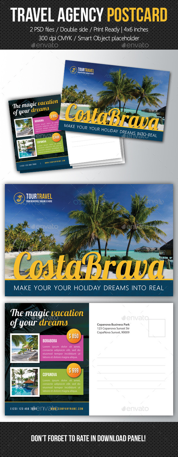 GraphicRiver Travel Agency Postcard Template V02 10687004 GraphicRiver Travel Agency Postcard Template V02 10687004