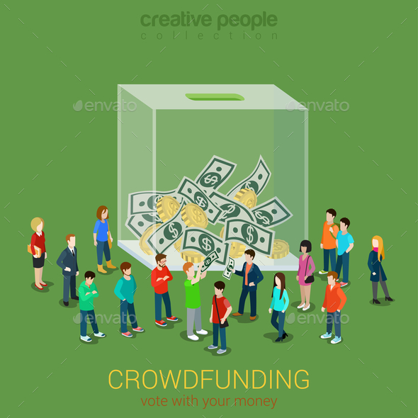 GraphicRiver Business Idea Crowdfunding Volunteer Concept 10687989 GraphicRiver Business Idea Crowdfunding Volunteer Concept 10687989